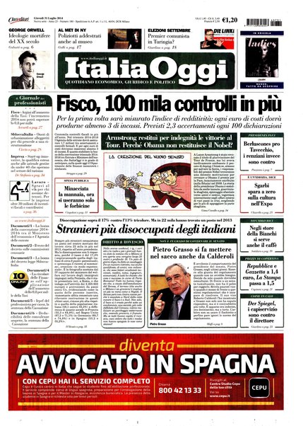 Italia oggi : quotidiano di economia finanza e politica